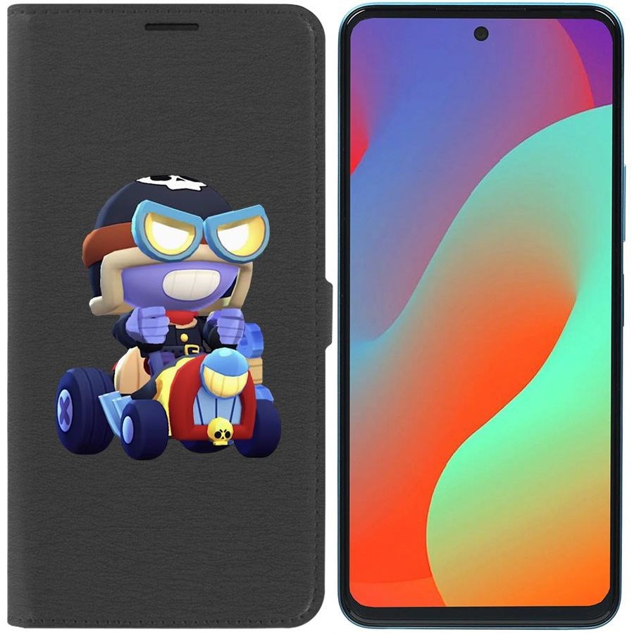 

Чехол-книжка Eco Book для Infinix Hot 20S Brawl Stars-Безумный Карл
