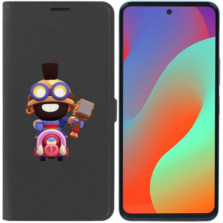 

Чехол-книжка Eco Book для Infinix Hot 20S Brawl Stars-Карл Всадник на кабане