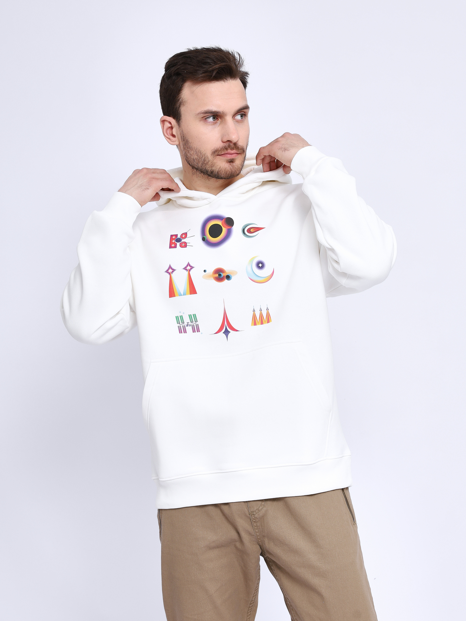 

Худи унисекс КосмоМерч Космос наш XS/S, Белый, Х_1