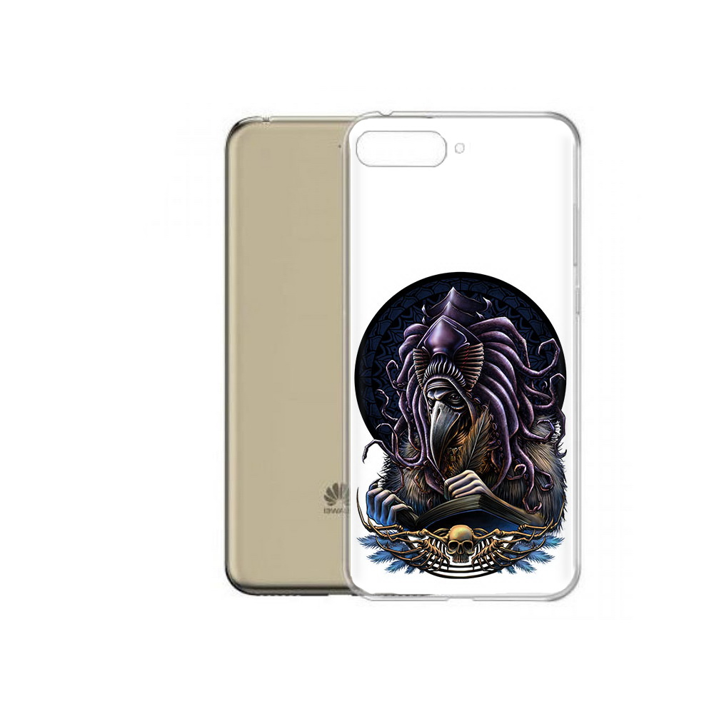 

Чехол MyPads Tocco для Honor 7A Pro умный ворон (PT114064.46.650), Прозрачный, Tocco