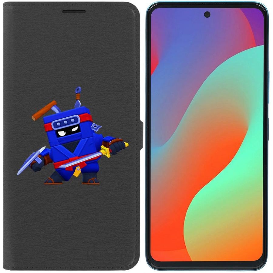 

Чехол-книжка Eco Book для Infinix Hot 20S Brawl Stars-Ниндзя Эш