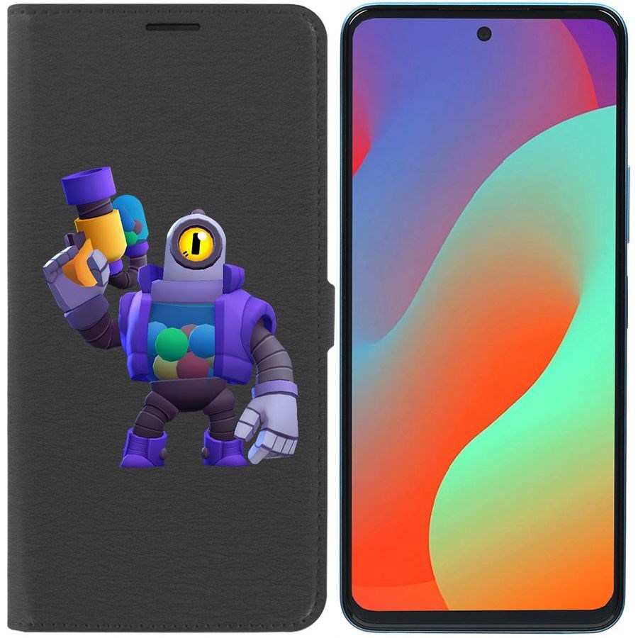 

Чехол-книжка Eco Book для Infinix Hot 20S Brawl Stars-Рико