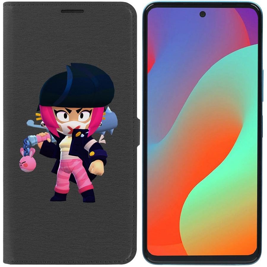 

Чехол-книжка Eco Book для Infinix Hot 20S Brawl Stars-Ужасная Биби