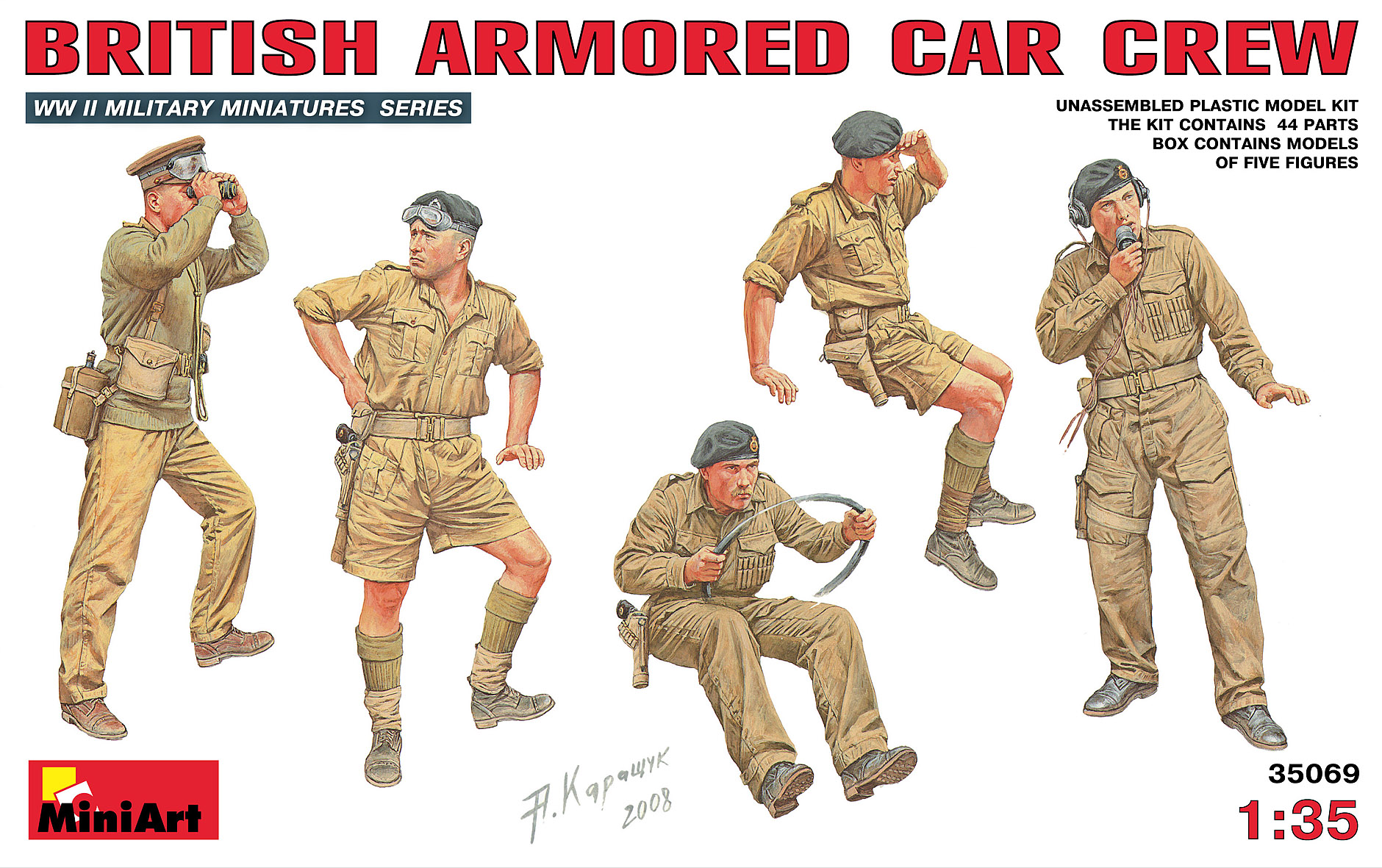 

Сборная модель MiniArt 1/35 Британский экипаж бронеавтомобиля 35069