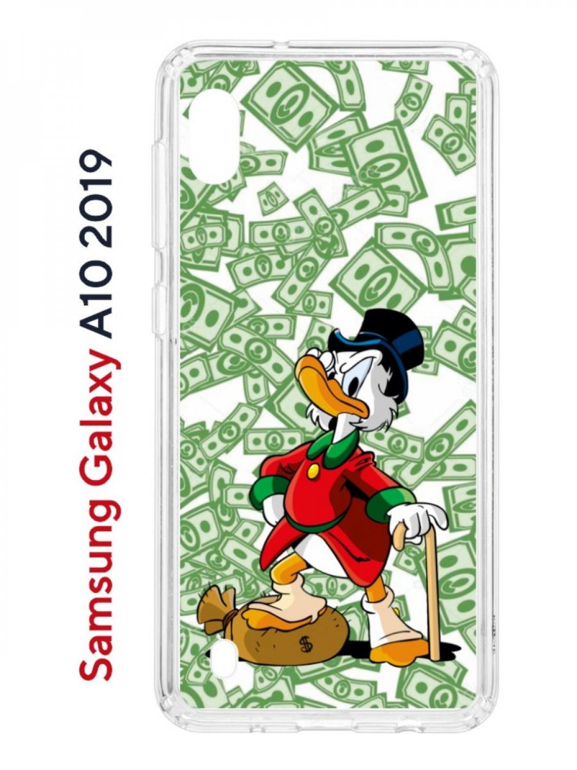 Чехол на Samsung Galaxy A10 2019 с принтом Kruche Print MacMoney, противоударный бампер
