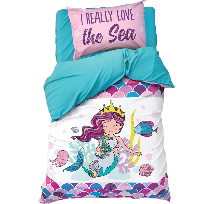 Этель Постельное белье Этель 1.5 сп Really mermaid 143x215 см, 150x214 см, 50x70 см -1 шт,