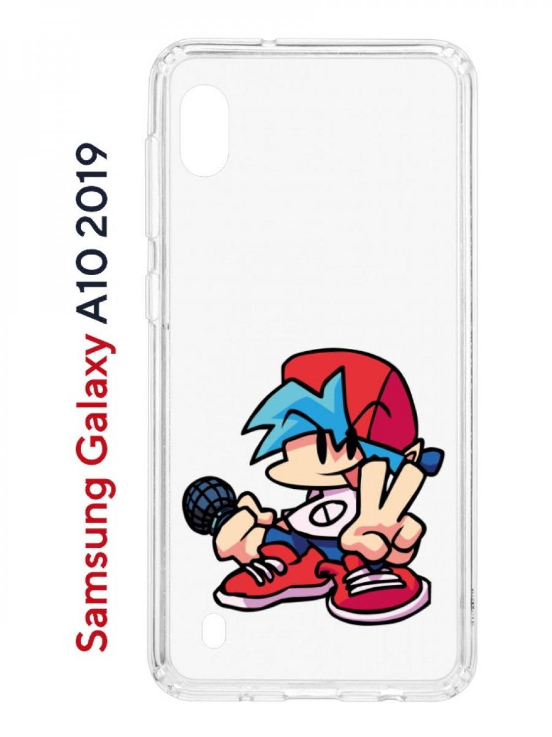 Чехол на Samsung Galaxy A10 2019 Kruche Print FNF Boyfrend, противоударный бампер