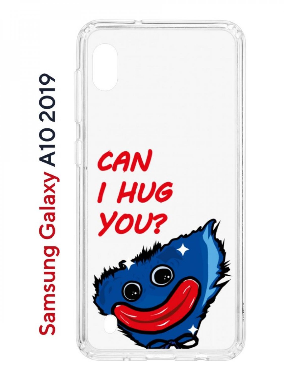 фото Чехол на samsung galaxy a10 2019 kruche print can i hug you, противоударный бампер кruче