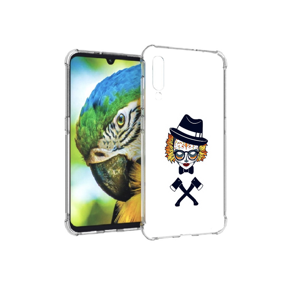 

Чехол MyPads Tocco для Xiaomi Mi 9 девушка в маске с топорами рисунок (PT126035.255.304), Прозрачный, Tocco
