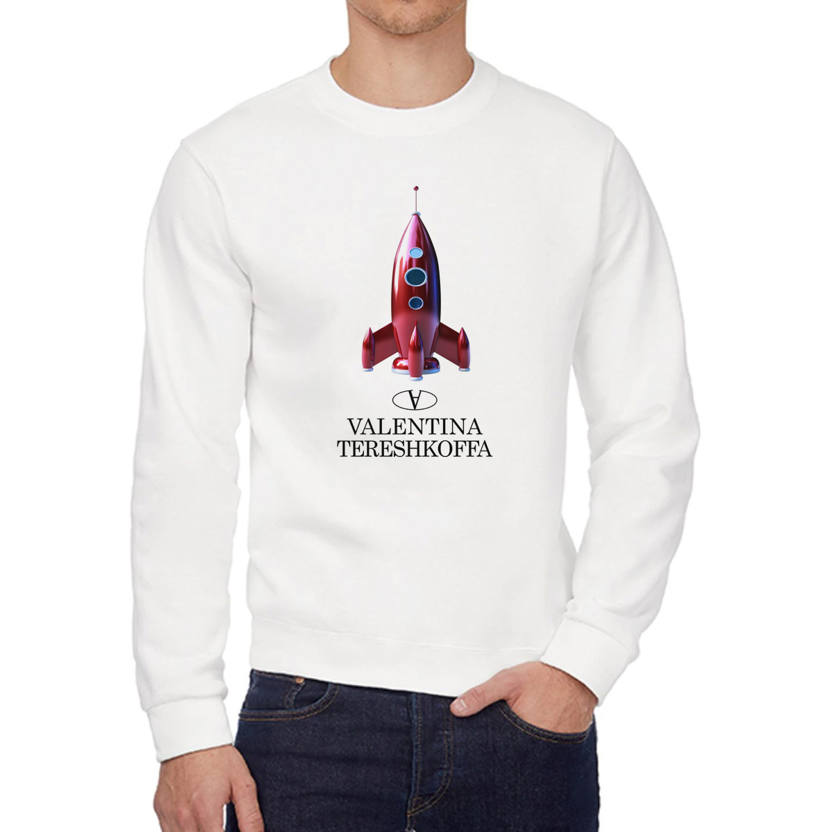 

Свитшот унисекс CoolPodarok W02543 белый 54 RU, 54W02543