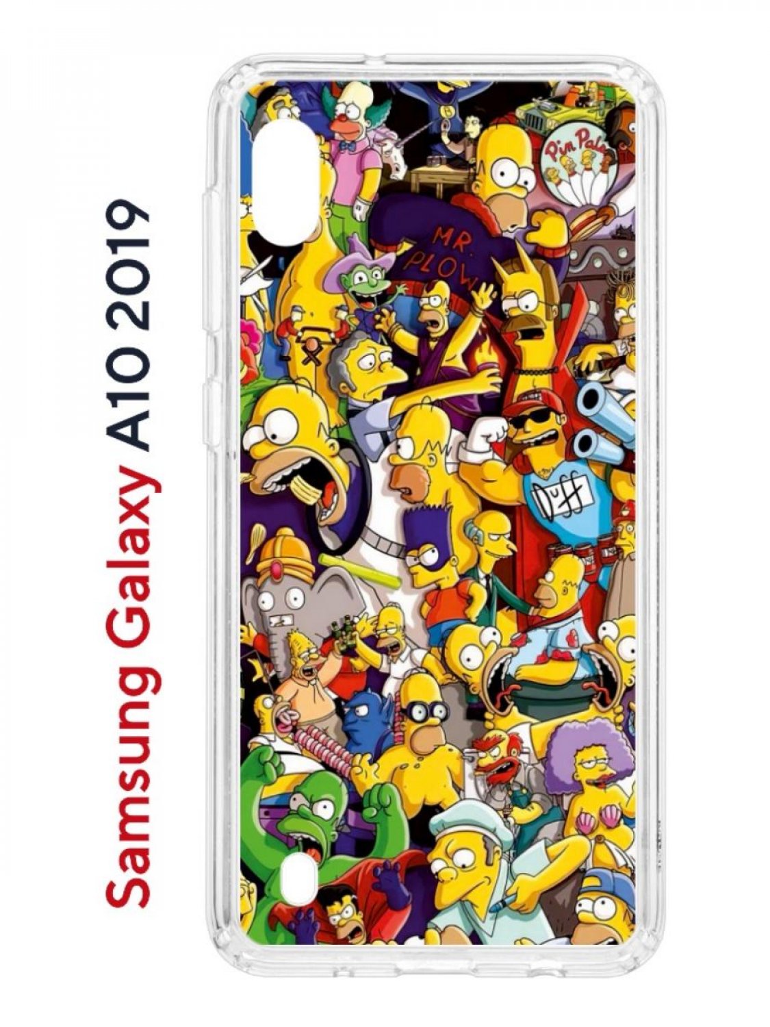 фото Чехол на samsung galaxy a10 2019 с принтом kruche print симпсоны, противоударный бампер кruче