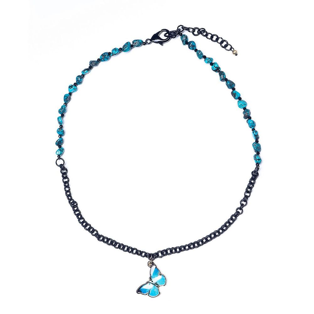 

Колье из бижутерного сплава с бирюзой 42,5 см Lanzerotti LZ-21.06-273, LZ-21.06-273