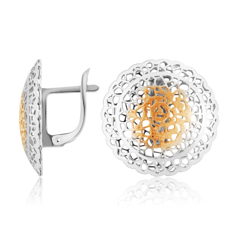 

Серьги из серебра ЮВЕЛИР КАРАТ 2027689/92ж, 2027689/92ж