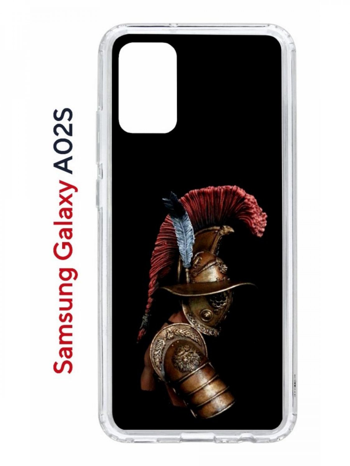 Чехол на Samsung Galaxy A02s с принтом Kruche Print Гладиатор, противоударный бампер