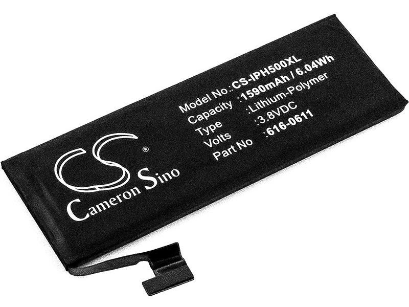 фото Аккумулятор cameronsino для apple iphone 5 cs-iph500xl 3.8v 1590mah 6.04wh 063262 cameron sino