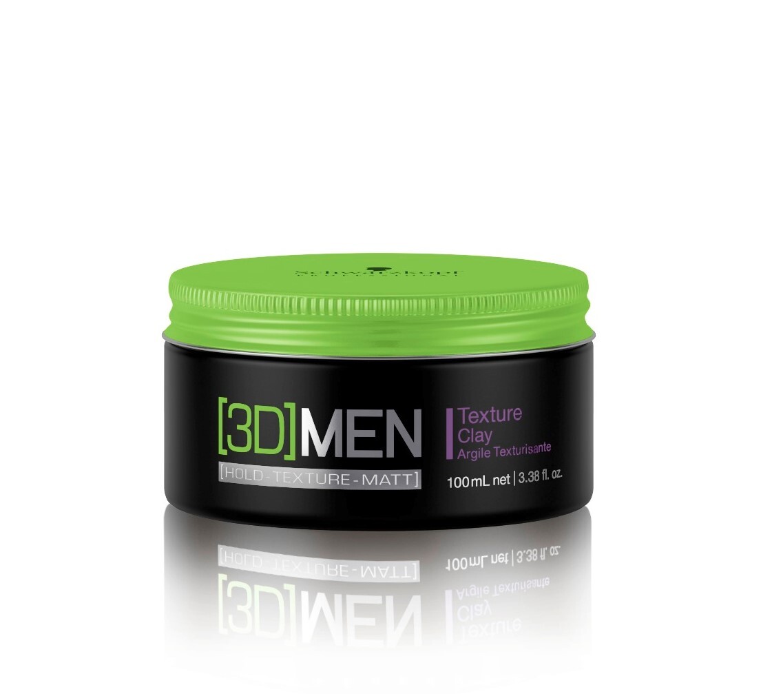 

Средство для укладки волос Schwarzkopf Professional [3D]Men Texture Clay 100 мл, Texture Clay