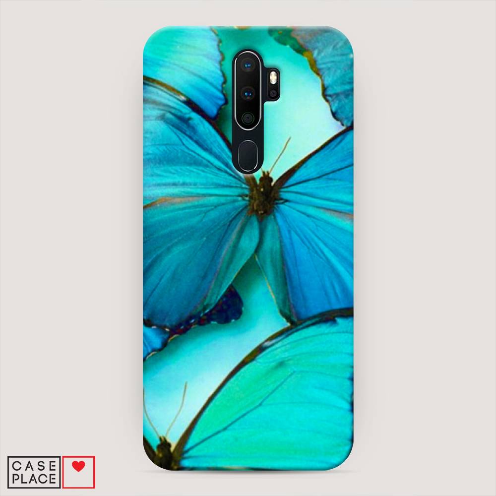 

Пластиковый чехол "Неоновые бабочки" на Oppo A5 (2020), 251320-3