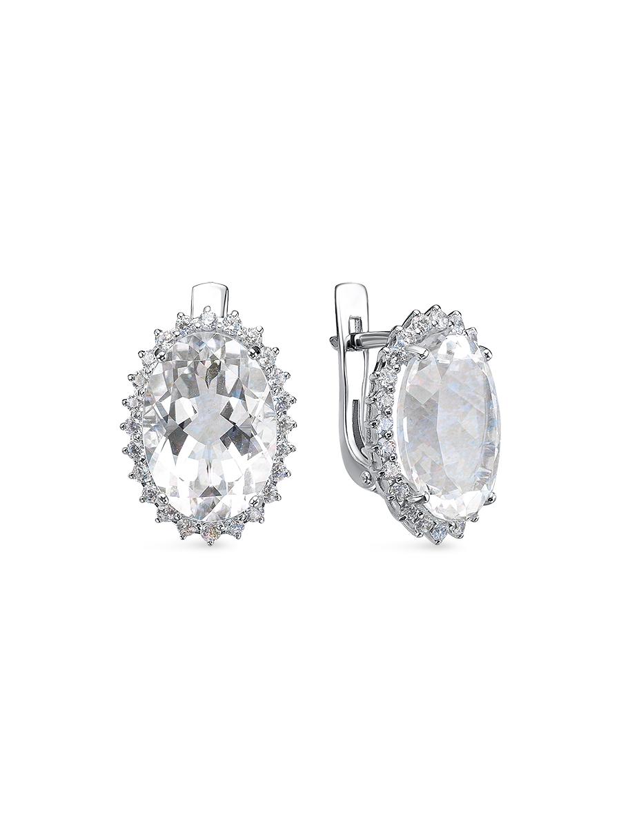 

Серьги из серебра с хрусталем SamoroDki Jewelry 2-03-255-31р, 2-03-255-31р