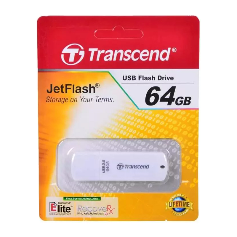 

Флешка Transcend JetFlash 370 64 ГБ (TS64GJF370), JetFlash 370