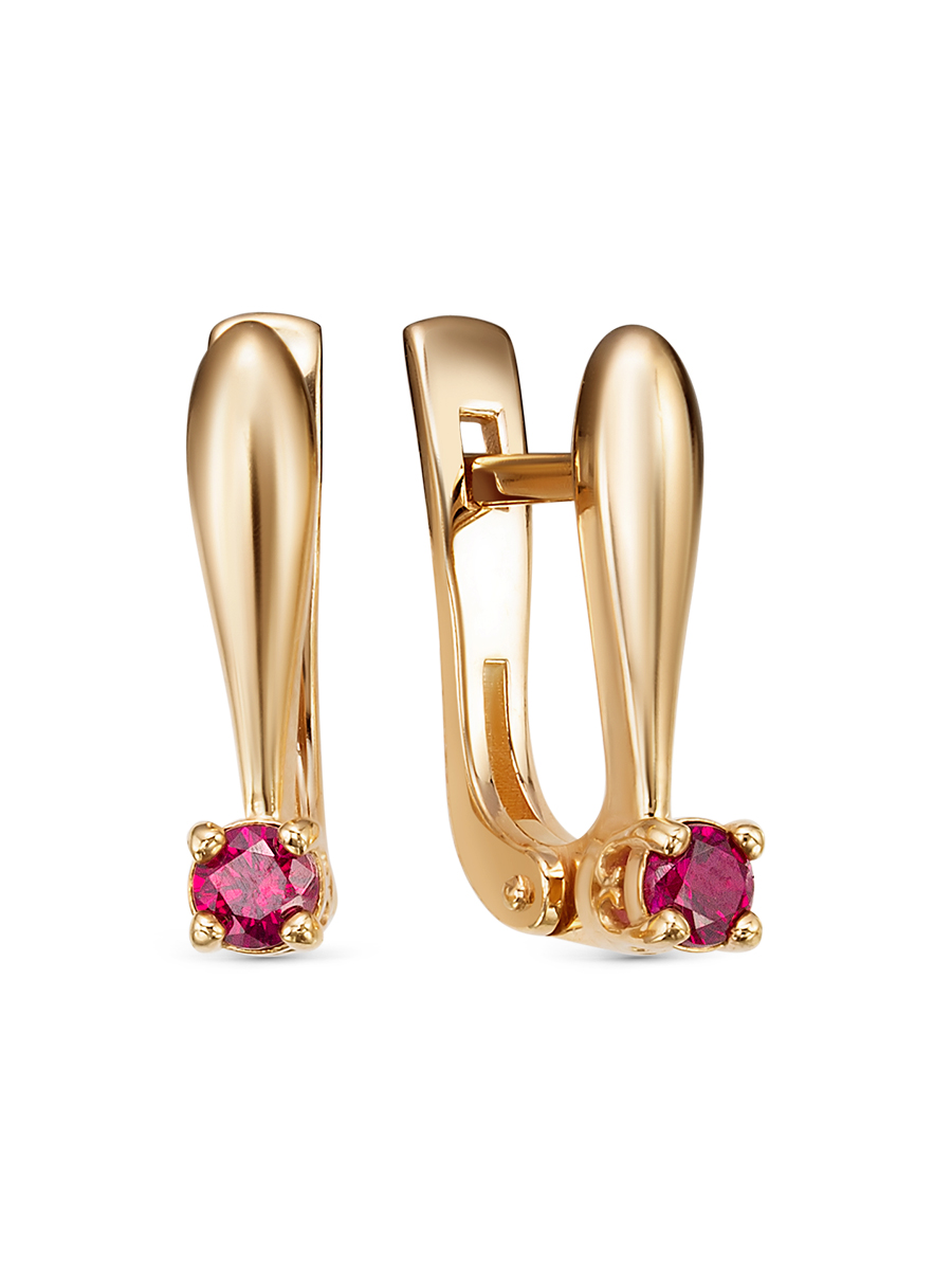 

Серьги из серебра с корундом/рубином SamoroDki Jewelry 2-03-138-02з, 2-03-138-02з