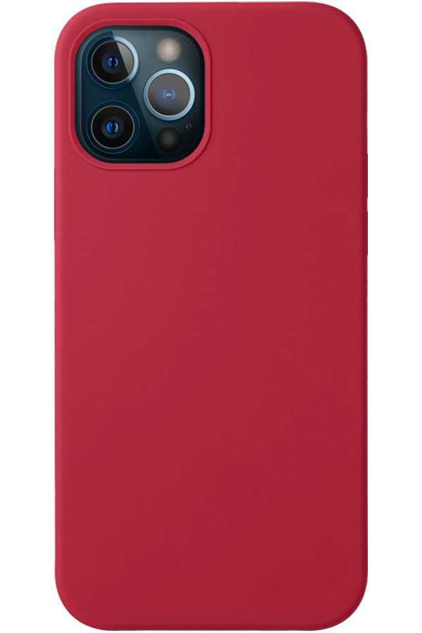 фото Чехол deppa liquid silicone, для apple iphone 12/12 pro, красный