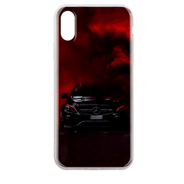 фото Чехол для iphone xr с рисунком "car merc" nobrand