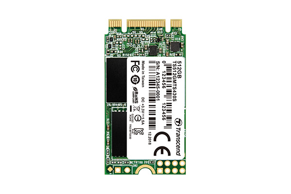 

SSD накопитель Transcend MTS430 M.2 2242 512 ГБ (TS512GMTS430S), MTS430