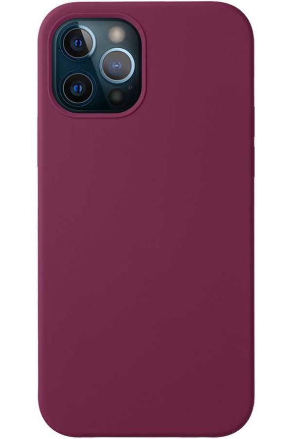 фото Чехол deppa liquid silicone, для apple iphone 12/12 pro, бургунди