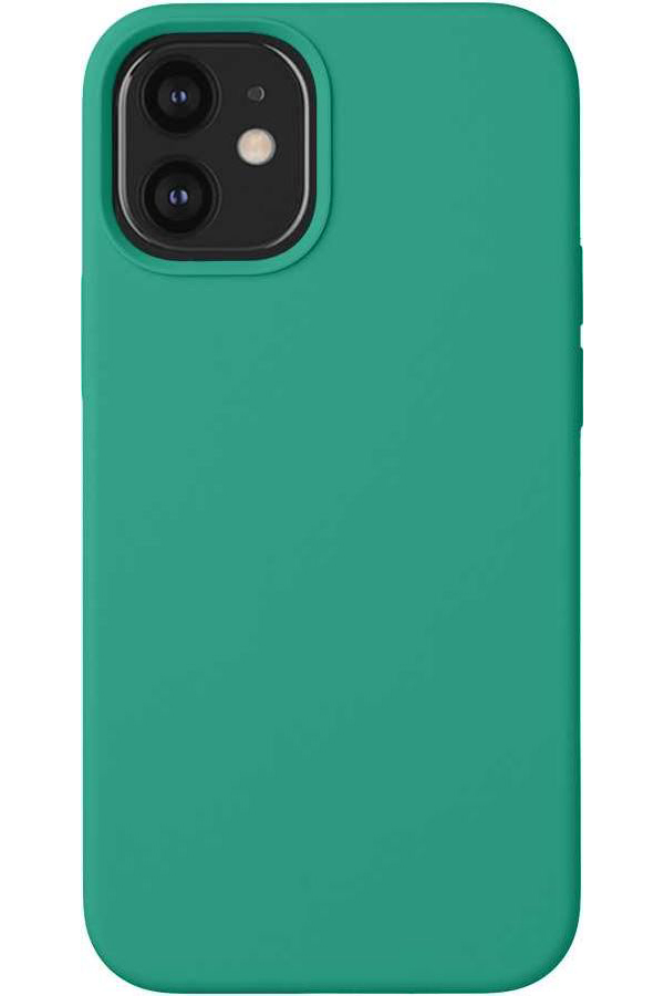 фото Чехол deppa liquid silicone, для apple iphone 12 mini, зеленый