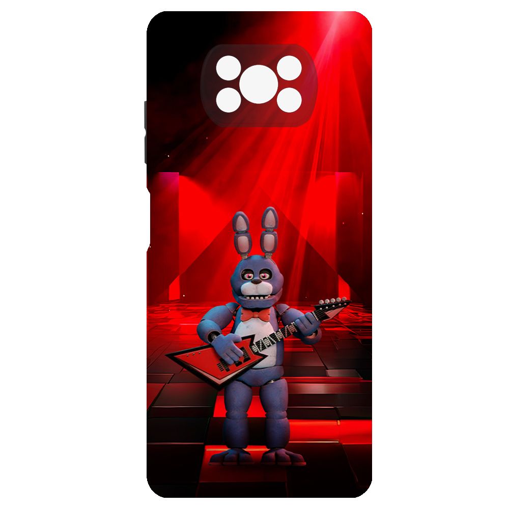

Чехол-накладка Krutoff Soft Case ФНАФ - Бонни с гитарой для Xiaomi Poco X3 Pro черный