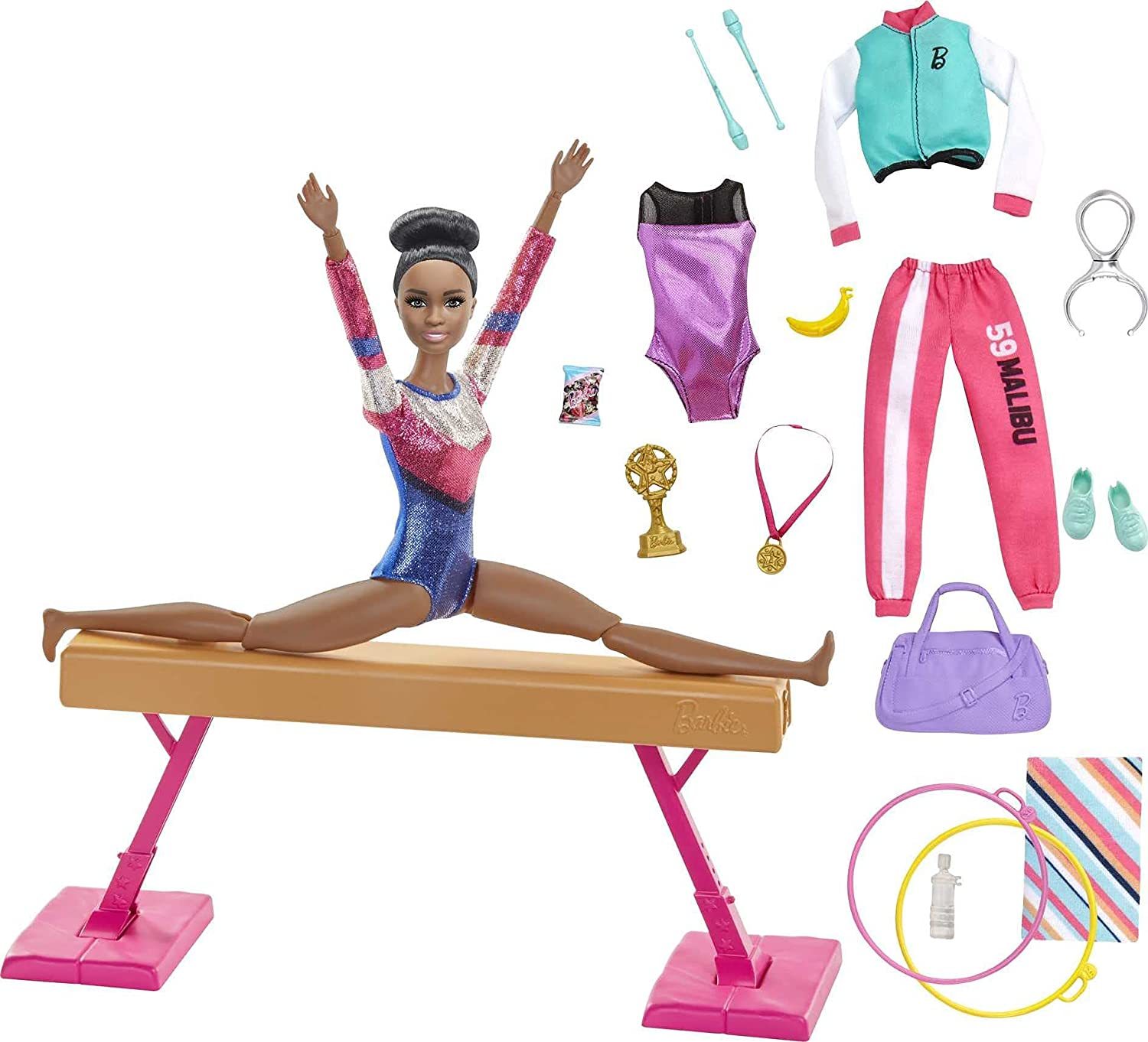 

Кукла Barbie Гимнастка Брюнетка HGD59