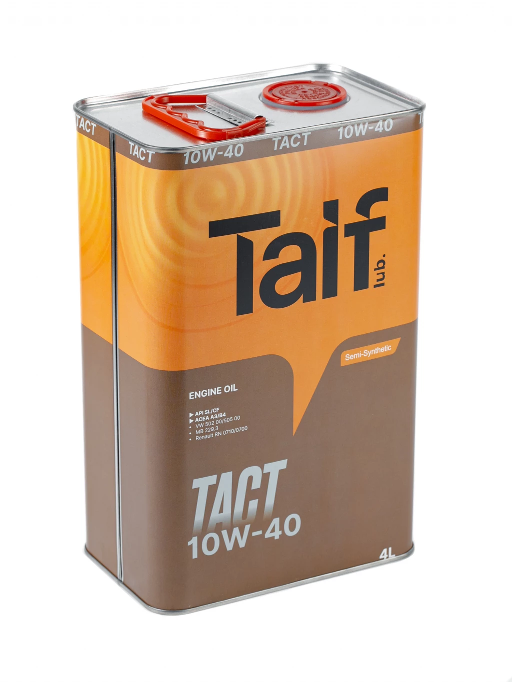 фото Моторное масло taif tact 10w-40 синтетическое 4 л