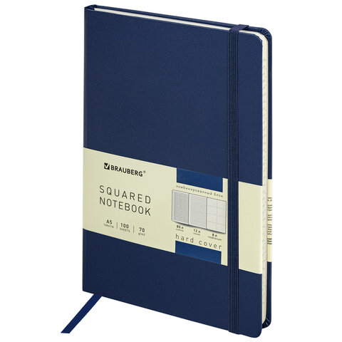 

Блокнот А5, Brauberg ULTRA, 80 г/м2, 100 л., темно-синий, 113069, 2 шт