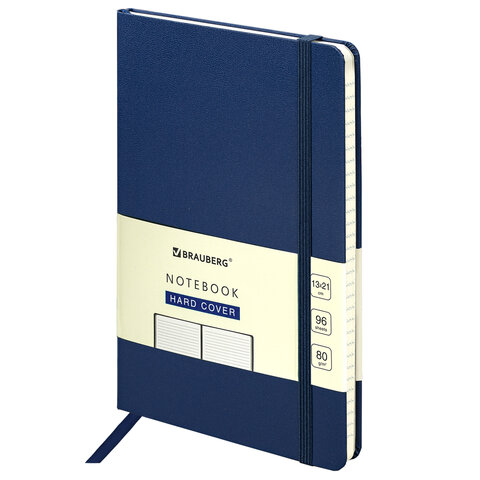 

Блокнот А5, Brauberg ULTRA, 80 г/м2, 96 л., линия, темно-синий, 113045, 2 шт