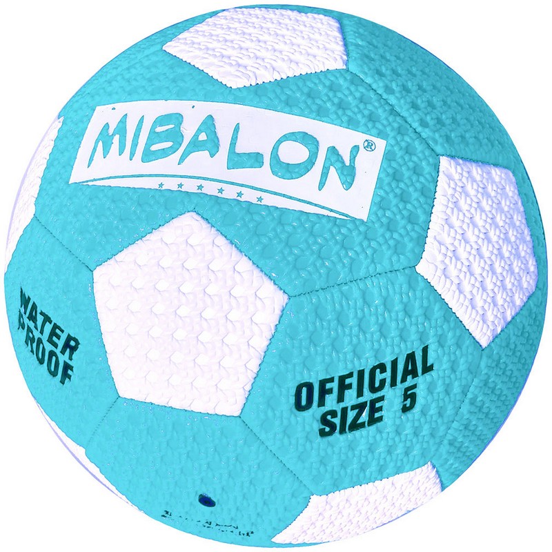 фото C33389-4 мяч для пляжного футбола №5 (голубой), pvc 2.6, 310-320 гр., машинная сшивка hawk