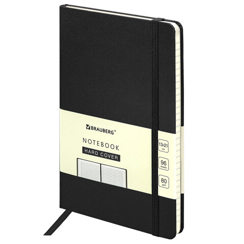 

Блокнот А5, Brauberg ULTRA, 80 г/м2, 96 л., клетка, черный, 113032, 2 шт