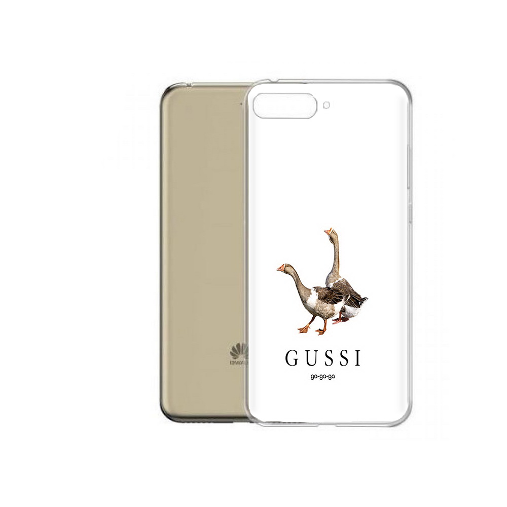 

Чехол MyPads Tocco для Honor 7A Pro Гусси бренд (PT114064.46.56), Прозрачный, Tocco