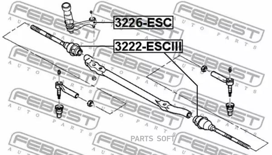 

FEBEST Сошка рулевая FEBEST 3226-ESC