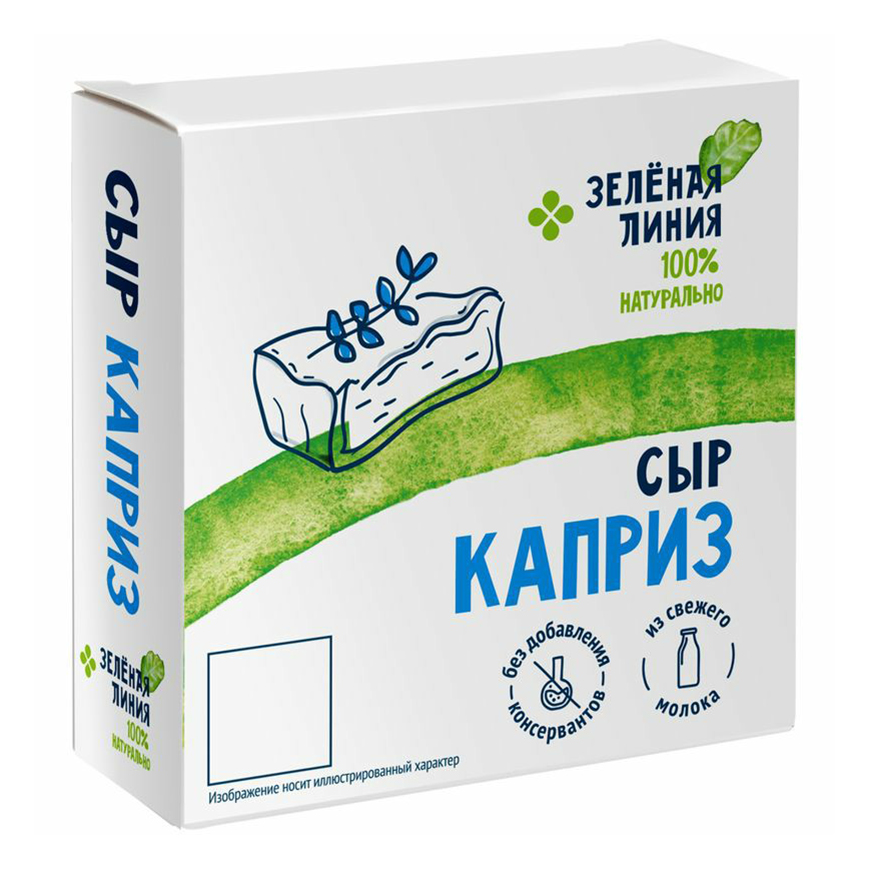 

Сыр мягкий Зеленая линия Каприз с белой плесенью 60% 150 г