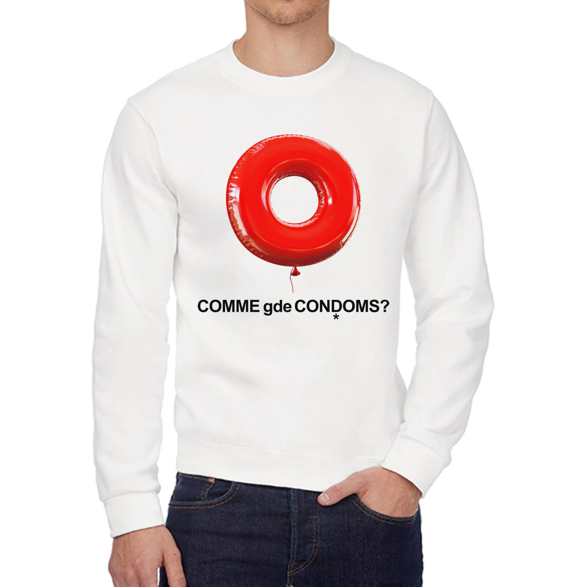 

Свитшот унисекс CoolPodarok W02517 белый 58 RU, 58W02517