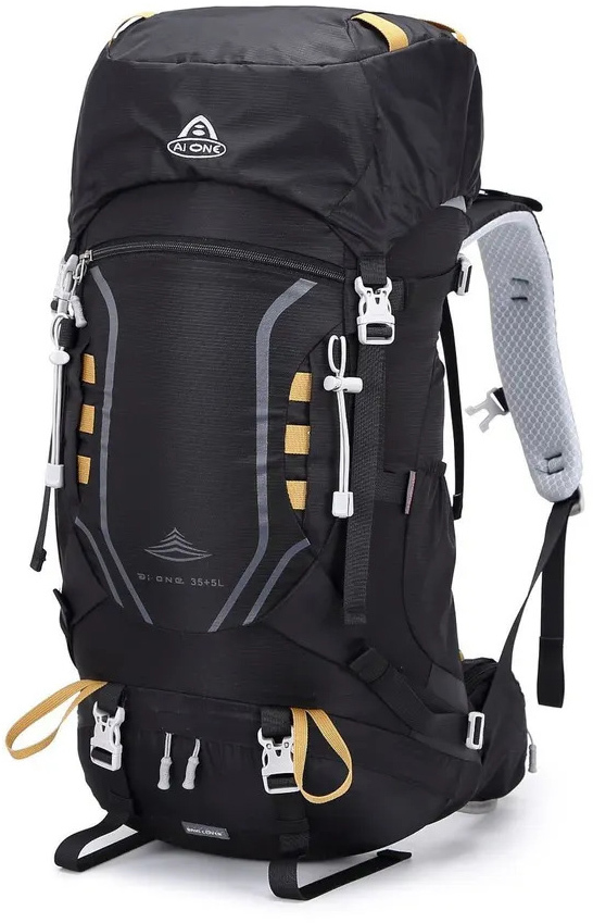 

Рюкзак Ai-one 8109S 40л black-yellow, Черный, 8109S