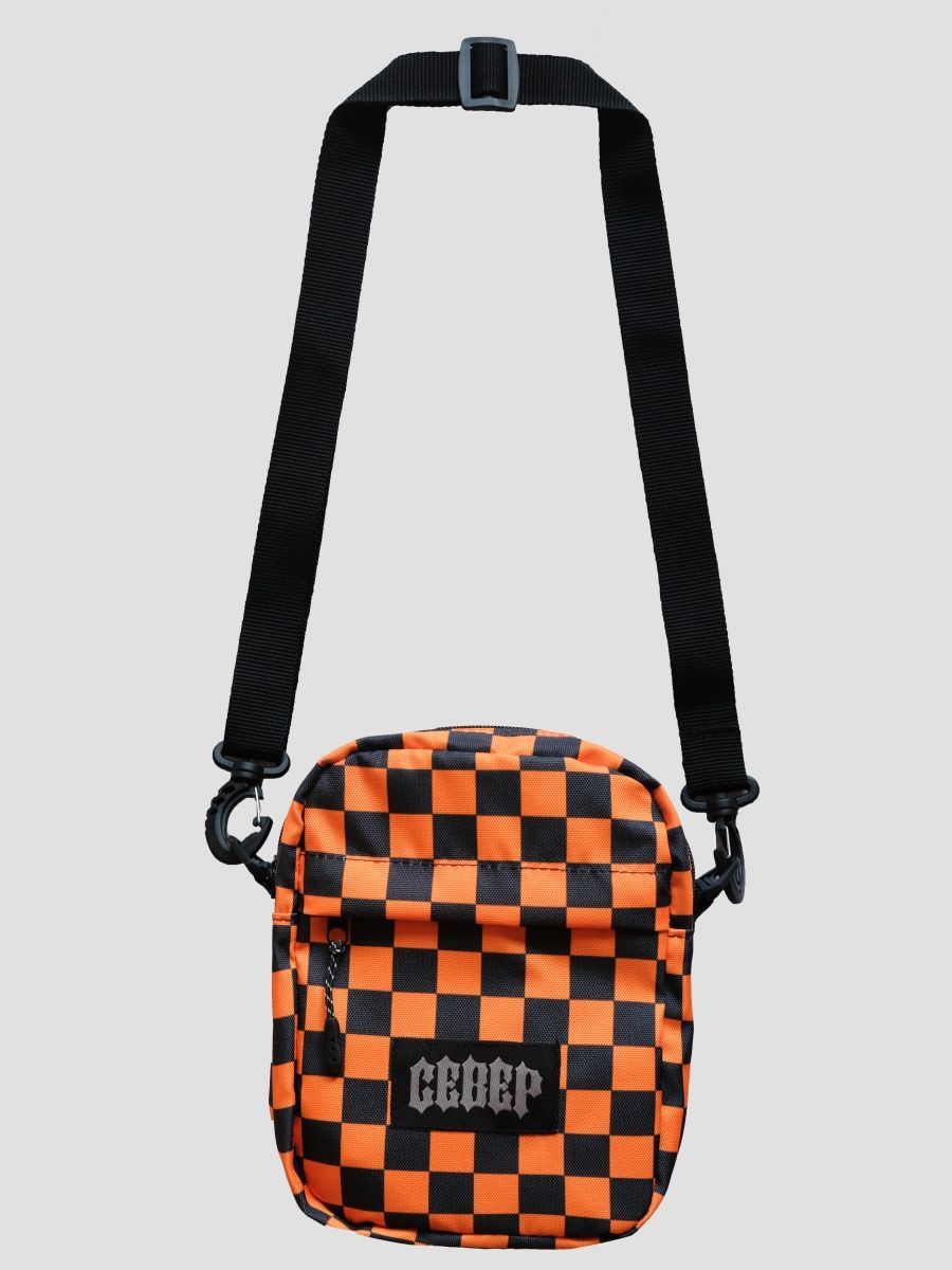 

Сумка унисекс Severclothing B-Chess, оранжевый, Черный;оранжевый, B-Chess