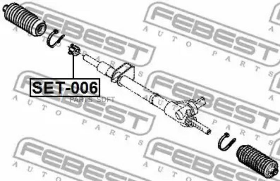 

FEBEST Рем рулев.рейки RENAULT MEGANE II 2002-2008 FEBEST SET-006