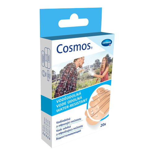 

Пластырь Cosmos water-resistant водостойкий 5 размеров 20 шт.