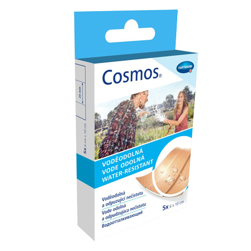 

Пластырь Cosmos water-resistant водостойкий 6х10 см 5 шт.