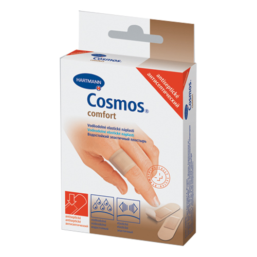 Купить Пластырь Cosmos Anticeptic комфорт антисептический 2 размера 20 шт.