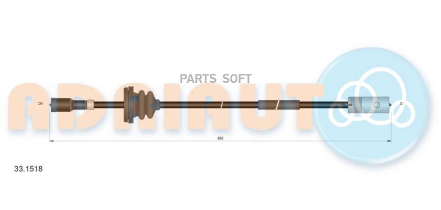 Ad33.1518 -Pe15084-28.20116-Dl-S20003-Dl-S20025 [1268284] Трос Спидометра Opel Vectra 1.8/