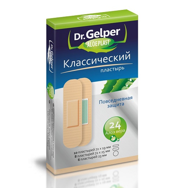 

Пластырь Dr. Gelper Алоэпласт классический 24 шт.