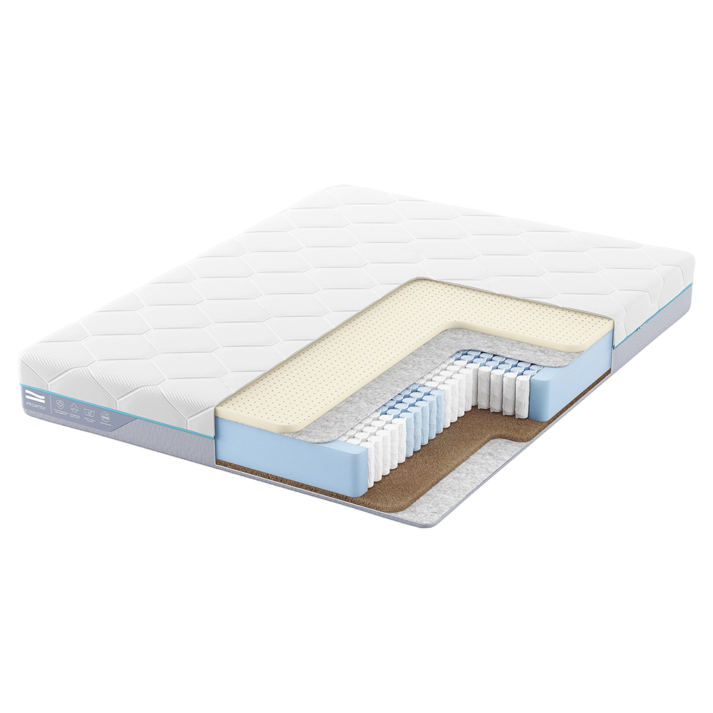 

Матрас анатомический Promtex Multipacket Combi 200x190 независимые пружины, Белый, Combi