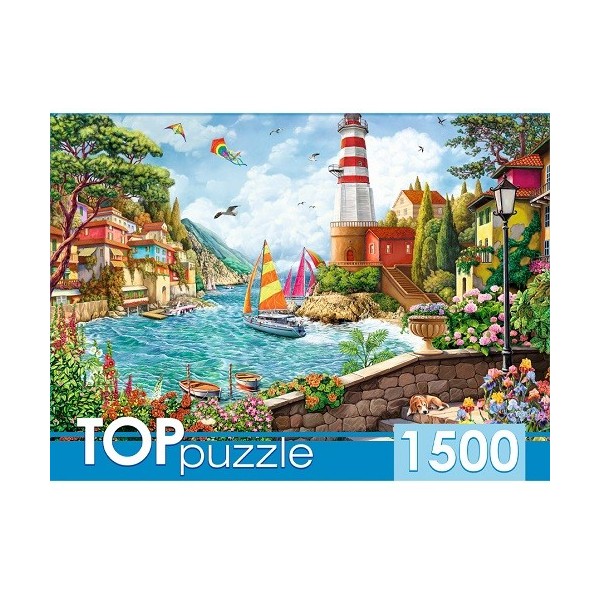 

Пазлы Toppuzzle. Маяк в приморском городе, 1500 элементов TOPpuzzle